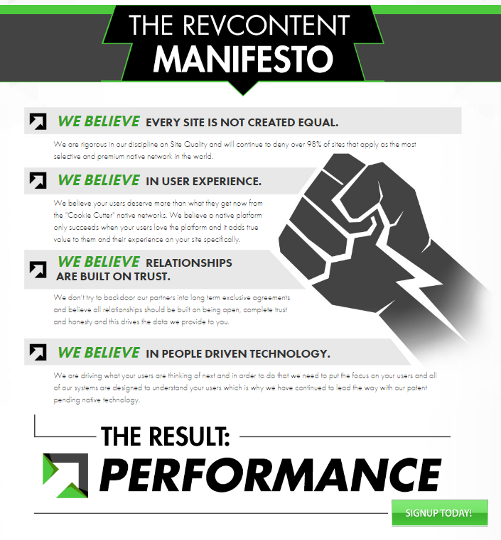 The Revcontent manifesto
