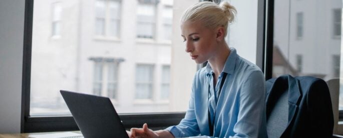 Photo by Sora Shimazaki: https://www.pexels.com/photo/serious-woman-typing-on-laptop-in-workspace-5668871/