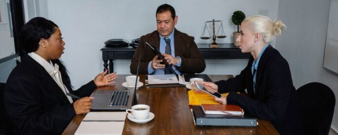 Photo by Sora Shimazaki: https://www.pexels.com/photo/group-of-smart-diverse-colleagues-discussing-new-strategy-of-business-5673473/